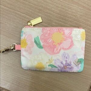 Kendra Scott Pastel Floral Zip Card Pouch - Pink, Yellow, Lavender, Mint